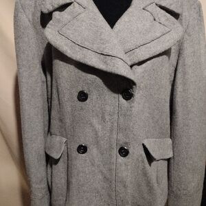 Stylish Gray Pea Coat
